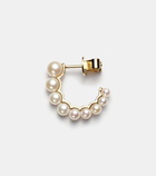 Sophie Bille Brahe Petit Boucle de Perle 14kt gold hoop earring with freshwater pearls