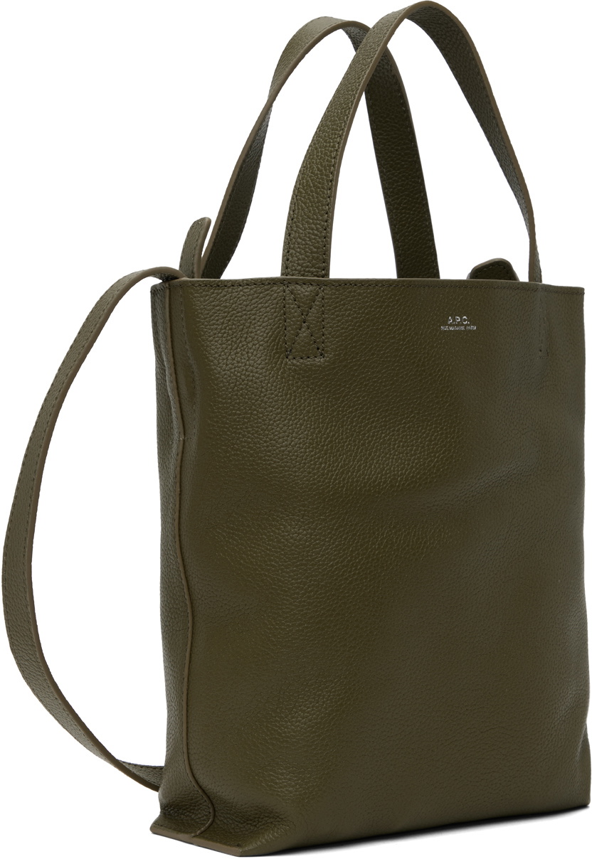 A.P.C. Khaki Maiko Small Shopper Tote A.P.C.