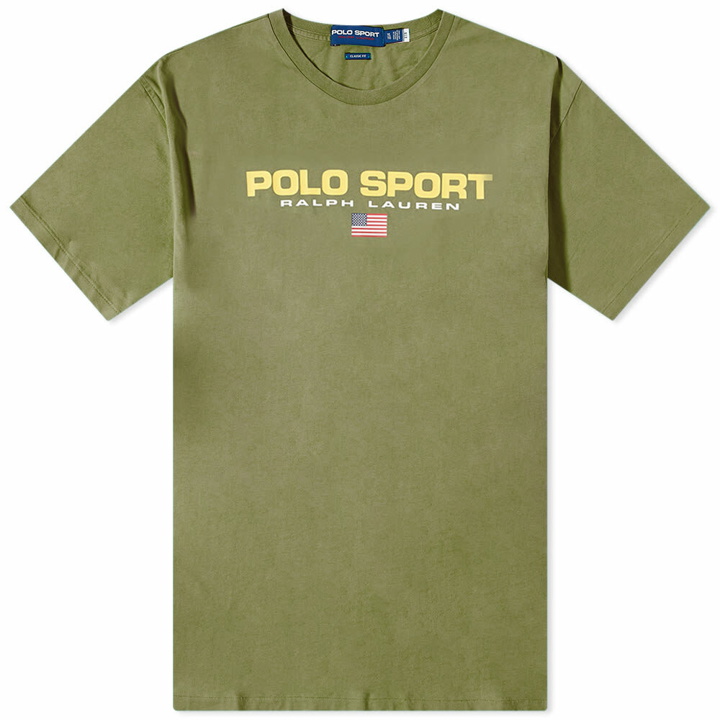 Photo: Polo Ralph Lauren Men's Sport Washed T-Shirt in Army Olive