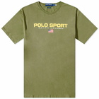 Polo Ralph Lauren Men's Sport Washed T-Shirt in Army Olive