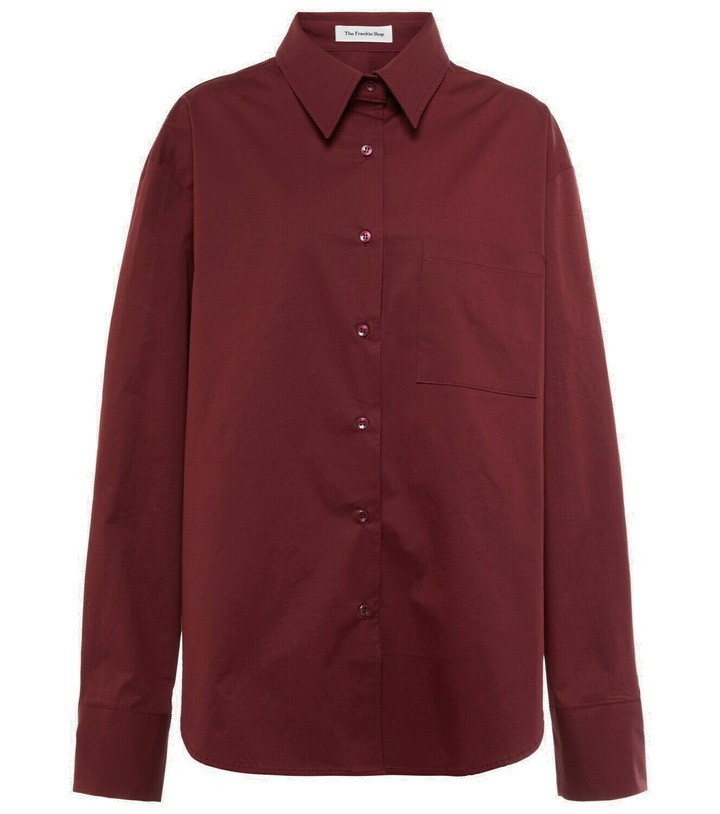 Photo: The Frankie Shop - Lui cotton poplin shirt