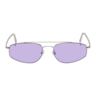 Super Silver and Purple Tema Sunglasses