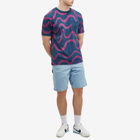 By Parra Men's Sound Waved T-Shirt in Navy Blue