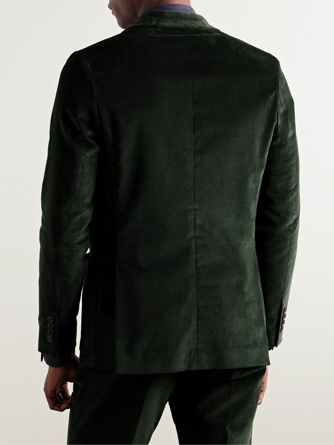 Paul Smith コーデュロイ スーツ S Paul Smith - Stretch-Cotton Corduroy Suit Jacket - Green