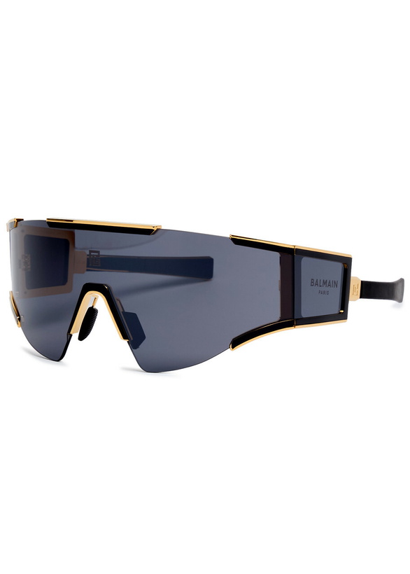 Photo: Balmain Eyewear Fleche D-frame Sunglasses - Black - One Size