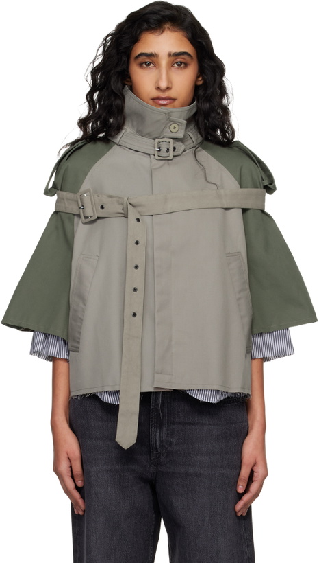 Photo: Ottolinger Beige & Khaki Chopped Trench Jacket