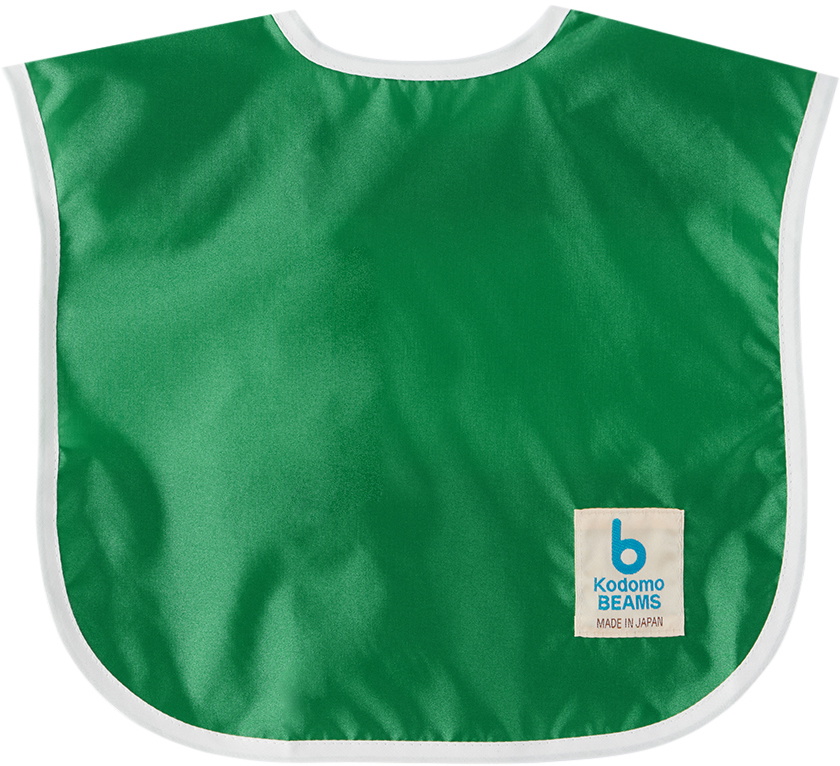 Kodomo BEAMS Baby Green Patch Bib