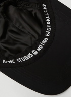 No Logo Baseball Cap in Black