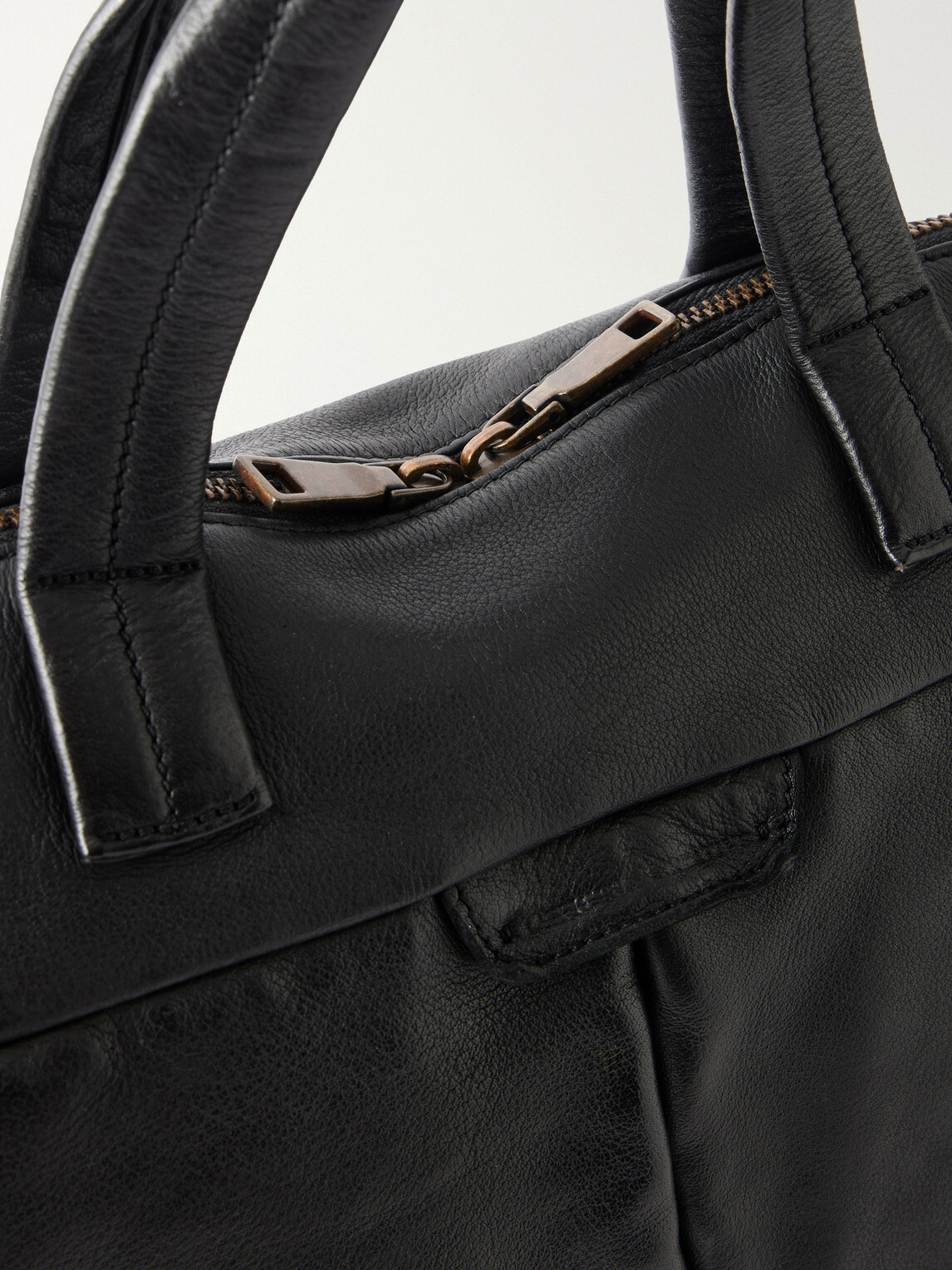 Officine Creative - Helmet/046 Full-Grain Leather Briefcase - Black