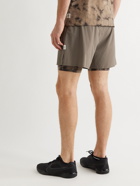 REIGNING CHAMP - Ryan Willms Layered Ripstop and Stretch-Jersey Shorts - Brown
