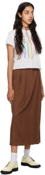 Sophie Buhai Brown Silk Elegant Shoelace Choker