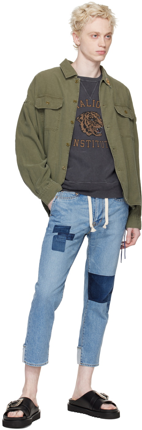 Remi Relief Black Garment Dyed Sweatshirt