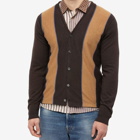 Wood Wood Men's Mario Striped Cardigan in Taupe