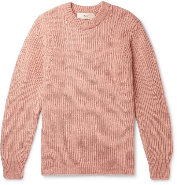 Photo: Séfr - Leth Ribbed-Knit Sweater - Pink