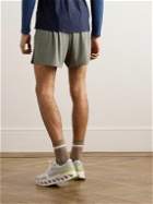 Satisfy - Straight-Leg Logo-Appliquéd Space‑O™ Shorts - Green