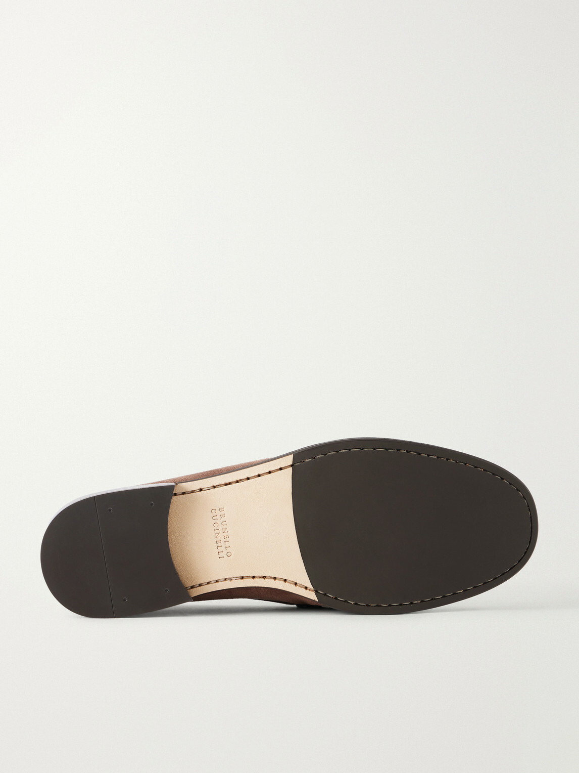 Brunello Cucinelli - Suede Penny Loafers - Brown