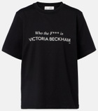 Victoria Beckham Printed cotton jersey T-shirt