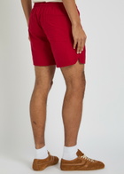 Rhude Classic Logo-embroidered Cotton Shorts Red And White