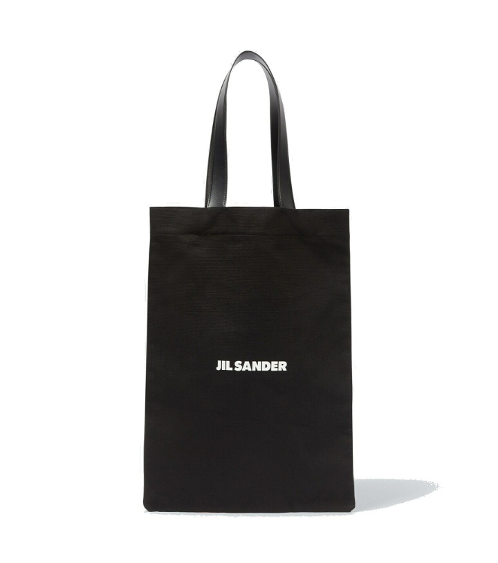 Photo: Jil Sander - Logo cotton canvas tote bag