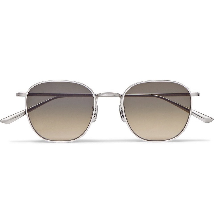 Photo: The Row - Oliver Peoples Board Meeting 2 Silver-Tone Titanium Polarised Sunglasses - Silver