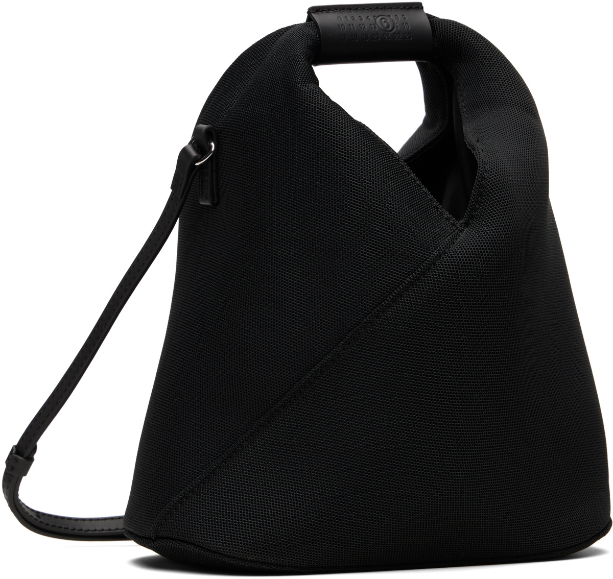 MM6 Maison Margiela Black Triangle Mesh Crossbody Bag