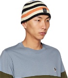 PS by Paul Smith Off-White Stripe Beanie