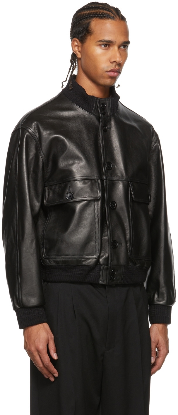 Magliano Black Leather Forever Jacket Magliano