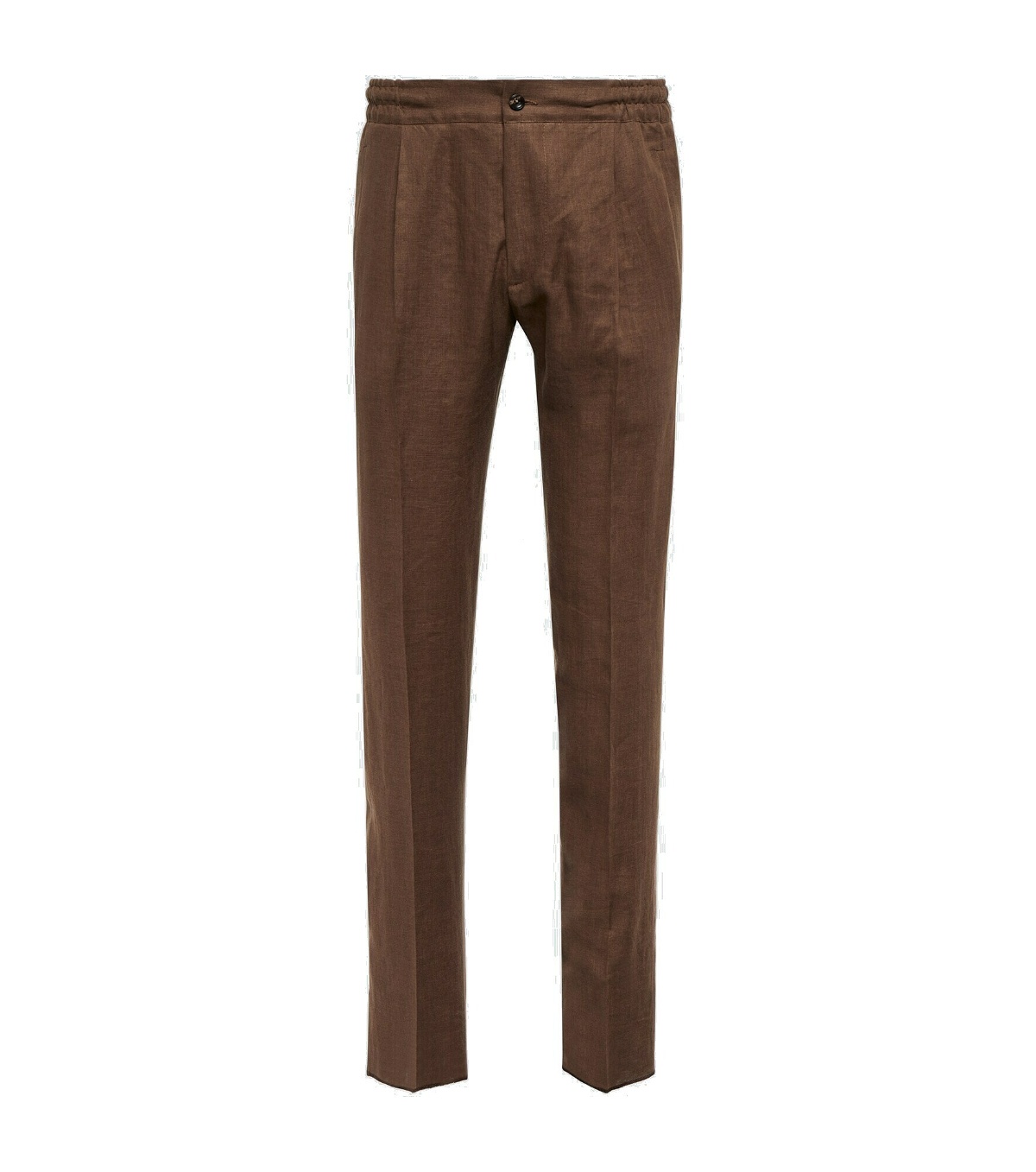 Kiton - Straight linen pants Kiton