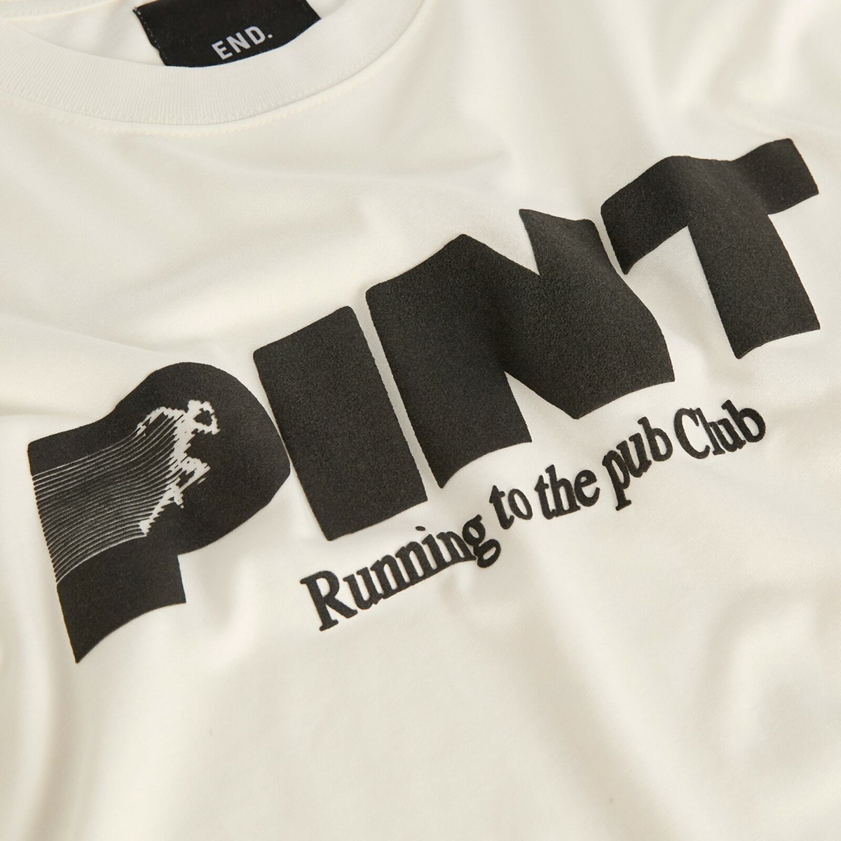 END. Pint Club T-Shirt in Ecru