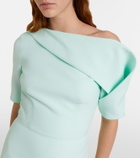 Safiyaa Stephanie draped crêpe gown