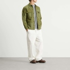 Stan Ray Men's CPO Shirt in Olive Poplin/Sateen