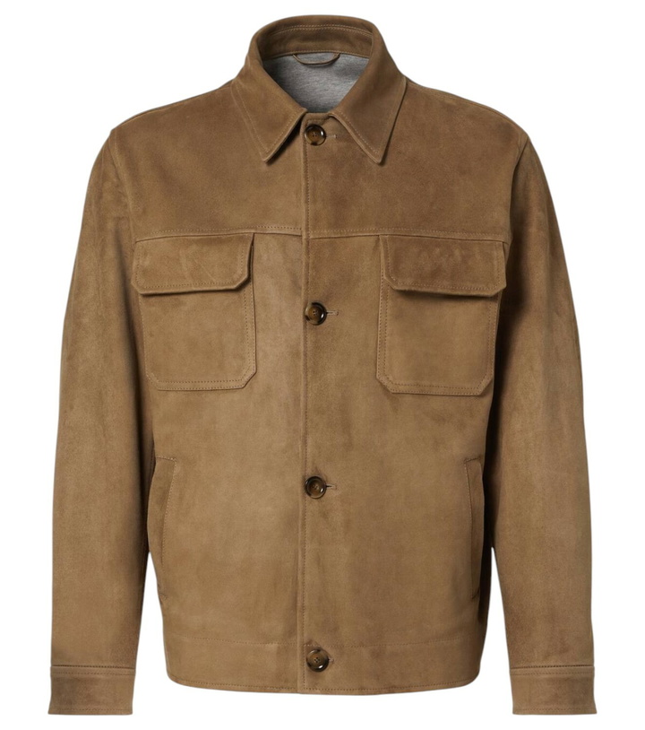 Photo: Lardini Suede leather jacket