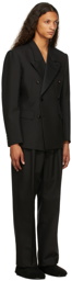 Maison Margiela Black Wool Suit