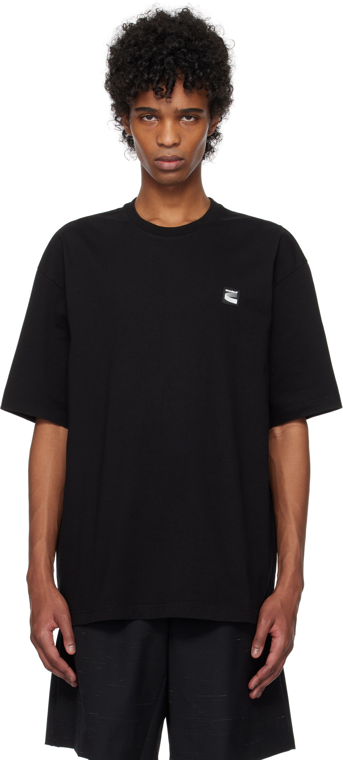 Kijun Black & Off-White Sunshine Football Long Sleeve T-Shirt Kijun