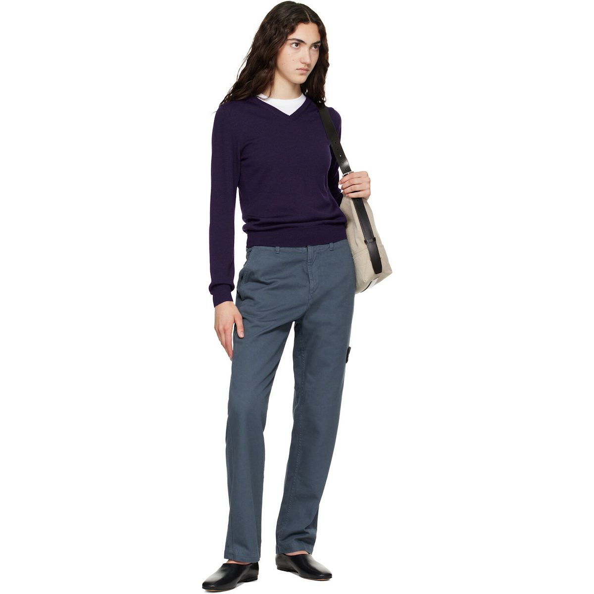 Stone Island Navy 3100001 Dense Cotton-TC Trousers