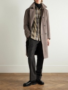 Oliver Spencer - Double-Breasted Recycled Wool-Blend Coat - Brown