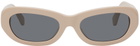 Sun Buddies Beige Miuccia Sunglasses