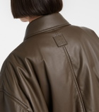 Loewe Cropped leather biker jacket