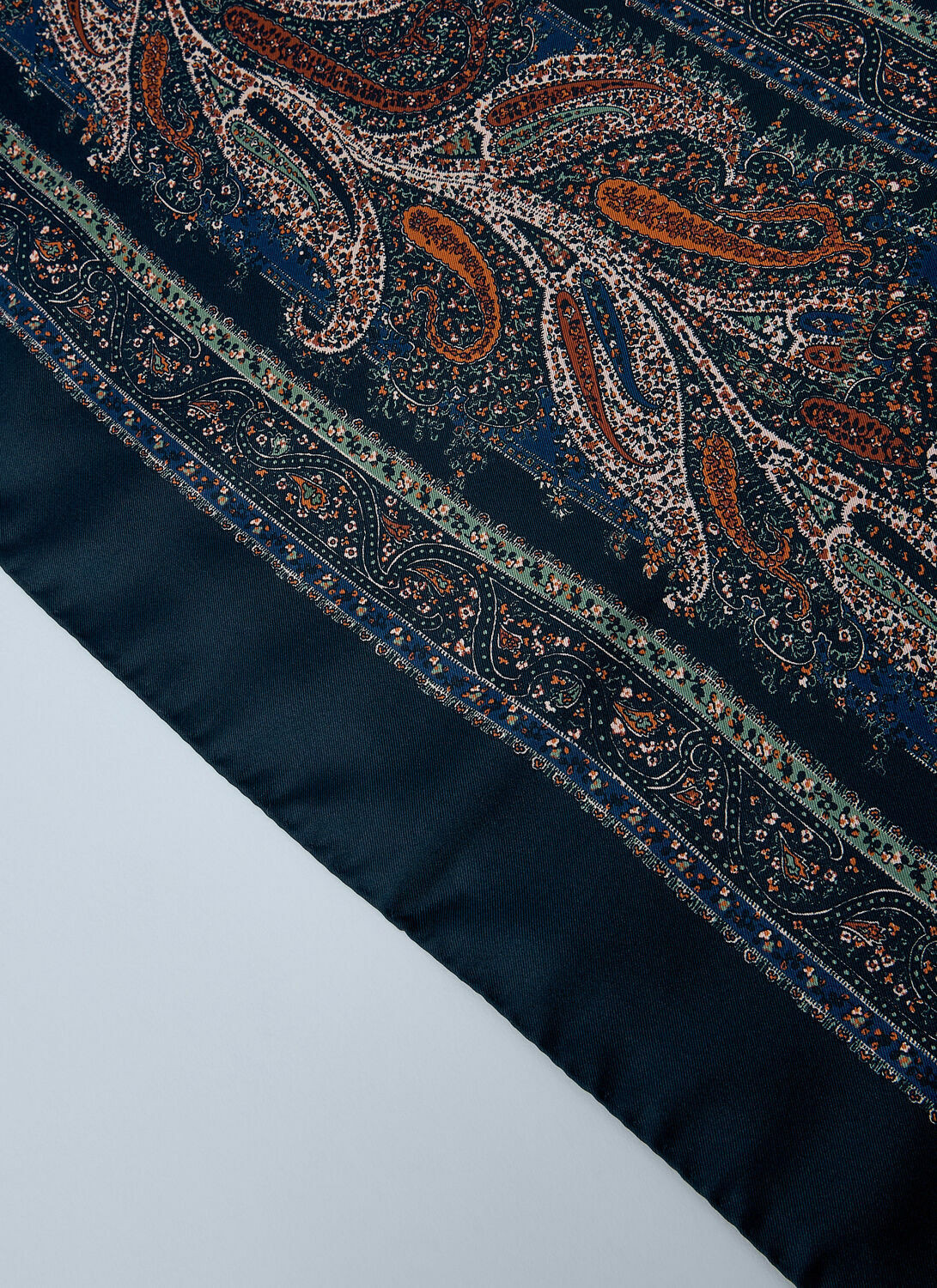 Saint Laurent Paisley Silk Square Scarf