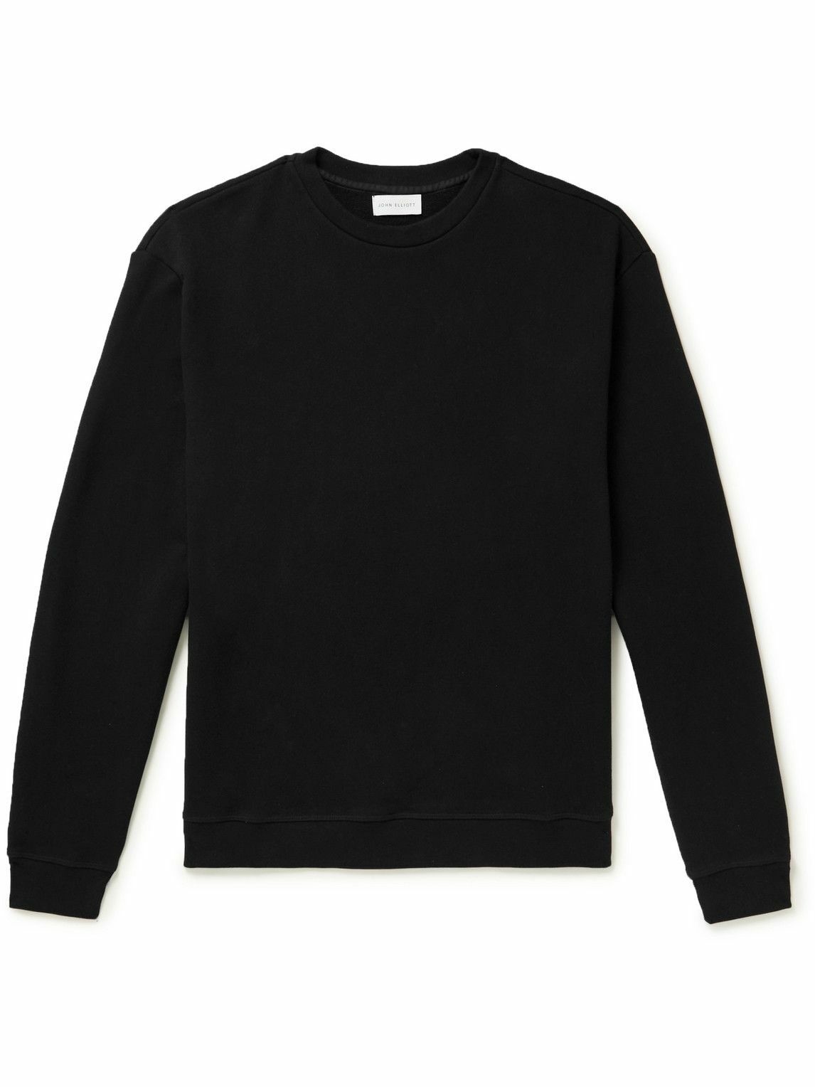 John Elliott - Oversized Cotton-Jersey Sweatshirt - Black John Elliott