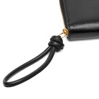Jil Sander Small Giro Zip Around Wallet in Black