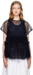 Molly Goddard Navy Rudi Top