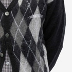 thisisneverthat Men's Argyle Cardigan in Black