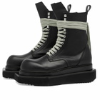 Rick Owens Men's Laceup Turbo Cyclops Boot in Black/Pearl