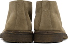 Drake's Taupe Crosby Moc-Toe Desert Boots