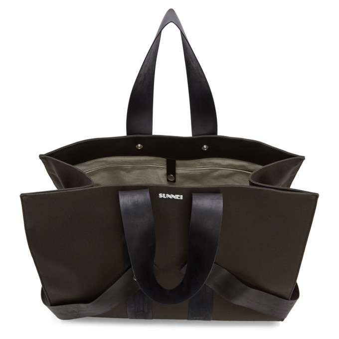 Sunnei Brown Parallelepipedo Bag