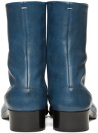 Maison Margiela Blue Leather Tabi Boots