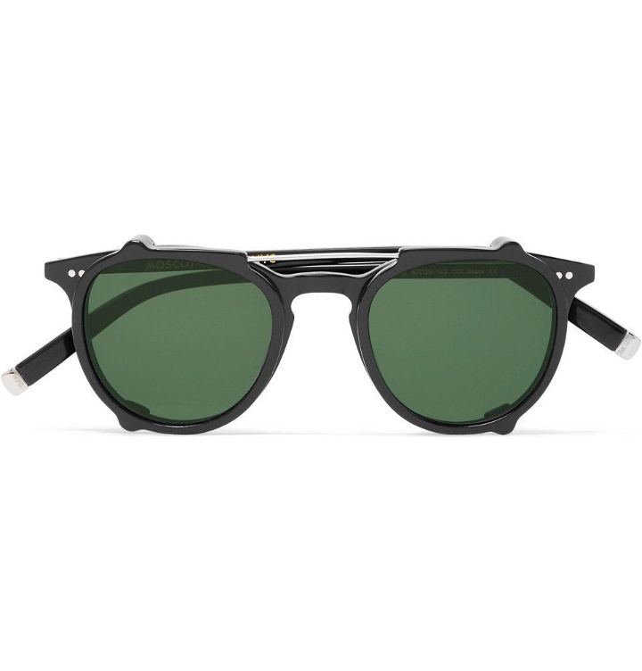 Photo: Moscot - Jared Round-Frame Acetate Optical Glasses with Clip-On UV Lenses - Men - Black