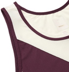 Tracksmith - Van Cortlandt Striped Stretch-Mesh Tank Top - Ivory