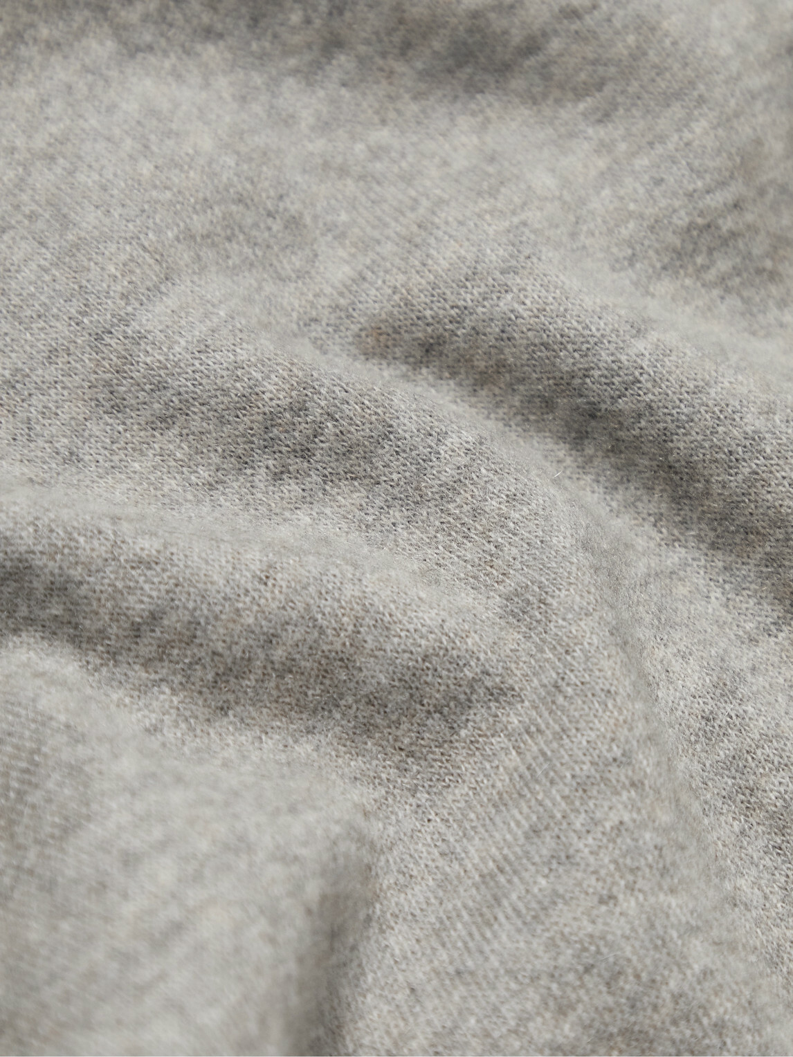 Loro Piana - Suede-Trimmed Cashmere-Blend Zip-Up Cardigan - Gray